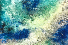 Resin türkis weiß blau